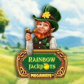 Rainbow Jackpots Megaways slot logo by Red Tiger Gaming at Bof Casino